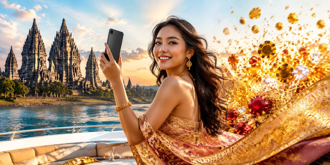 Pengguna muda mengakses platform casino mobile dengan antarmuka modern dan nyaman